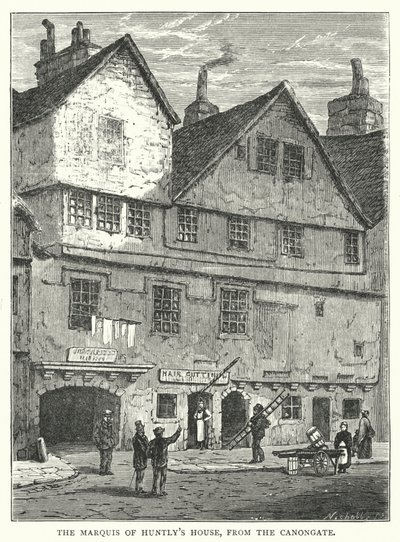 Casa del Marchese di Huntly, dal Canongate da English School