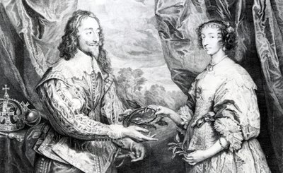 Il Matrimonio di Enrichetta e Carlo, inciso da G. Vertue dopo Van Dyck, 1742 da English School