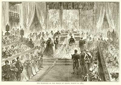 Il matrimonio del Principe di Galles, 10 marzo 1863 da English School