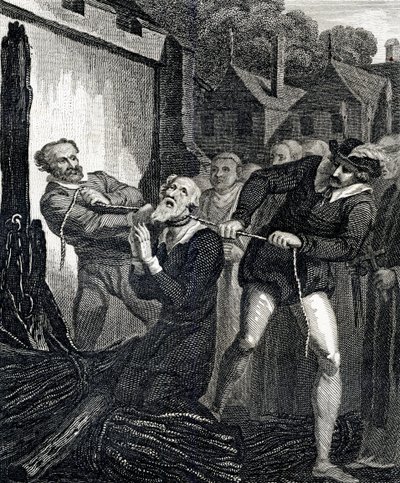 Il martirio di William Tyndale da English School