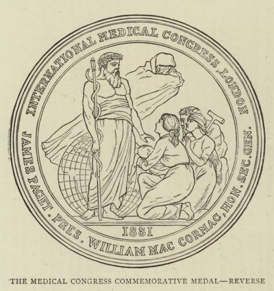 Medaglia commemorativa del Congresso Medico, Retro da English School