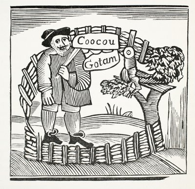 I racconti allegri dei saggi di Gotham, illustrazione da Chap-books del XVIII secolo di John Ashton, pub. 1882 da English School