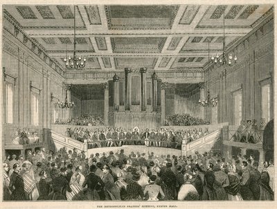 I Drapers Metropolitani che si incontrano a Exeter Hall, Londra da English School