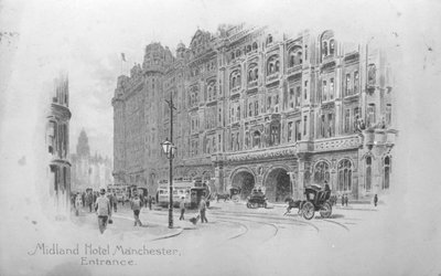 Il Midland Hotel, Manchester, c.1910 da English School