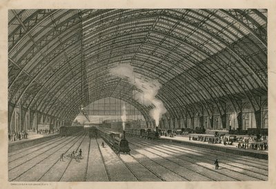 La stazione della Midland Railway, St Pancras, Londra da English School
