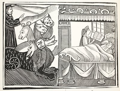 Il Miracolo dei Miracoli, illustrazione da Chap-books of the Eighteenth Century di John Ashton, pub. 1882 da English School