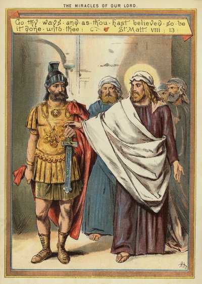 I Miracoli di Cristo: guarigione del servo paralizzato di un centurione che ha grande fede da English School