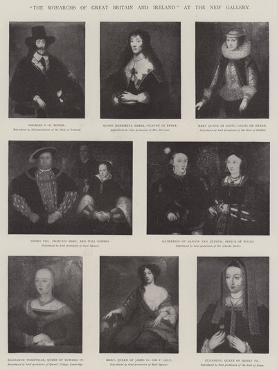 "I Monarchi di Gran Bretagna e Irlanda" alla New Gallery da English School
