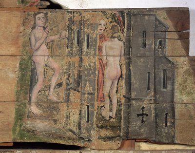 La Porta Stretta per il Paradiso, dal Wenhaston Doom, c.1500-20 da English School