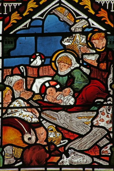 La Natività con Adorazione dei Magi e di un Pastore da English School