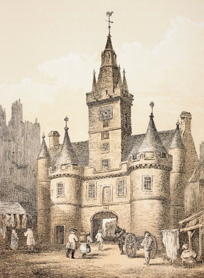 La porta di Netherbow, Edimburgo, da 