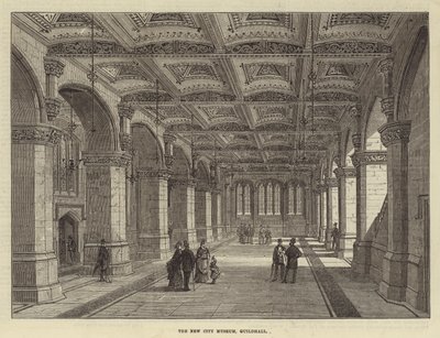 Il Nuovo Museo della Città, Guildhall (incisione) da English School
