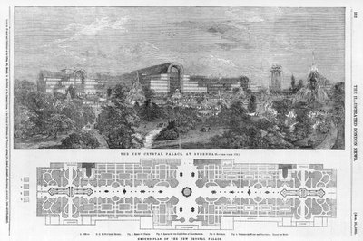 Il Nuovo Crystal Palace a Sydenham da English School