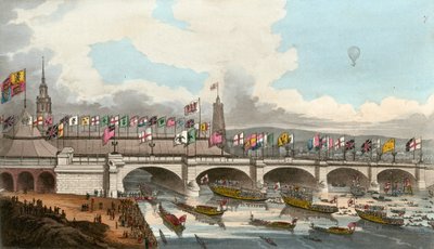 Il nuovo London Bridge, 1 agosto 1831 da English School