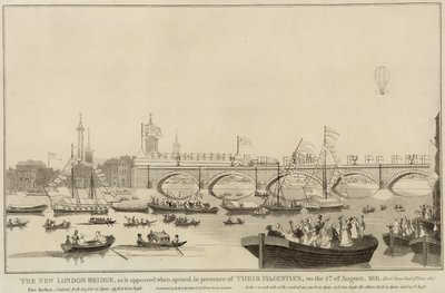 Il nuovo London Bridge, 1 agosto 1831 da English School