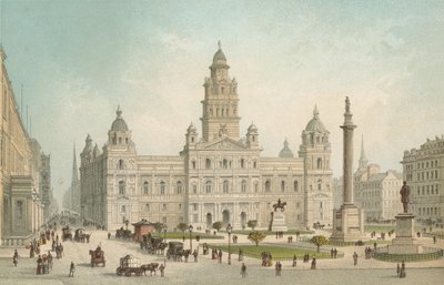 I Nuovi Edifici Municipali, George Square - Glasgow da English School