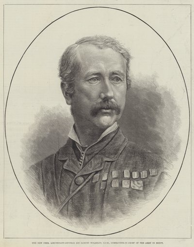 Il nuovo pari, tenente generale Sir Garnet Wolseley, GCB, comandante in capo dell