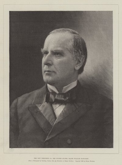 Il nuovo presidente degli Stati Uniti, il maggiore William McKinley da English School