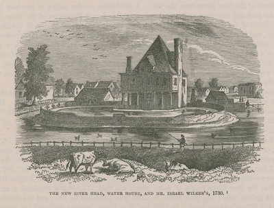 The New River Head, Water House, e Mr Israel Wilkess, 1730 da English School