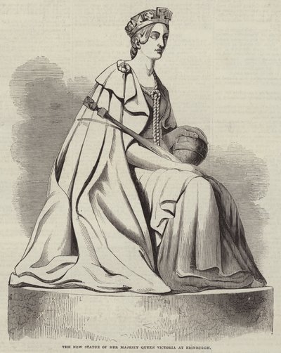 La nuova statua di Sua Maestà la Regina Vittoria a Edimburgo da English School