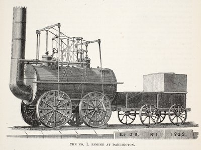 La locomotiva n. 1 a Darlington da English School