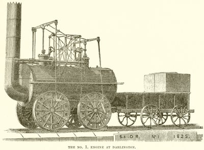 La locomotiva n. 1 a Darlington da English School