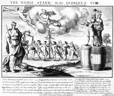 La nobile resistenza, o i gloriosi CCIII sacri al loro onore immortale fino alla posterità, c.1733 da English School