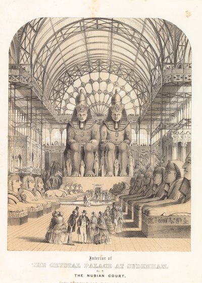 La Corte Nubiana al Crystal Palace di Sydenham da English School