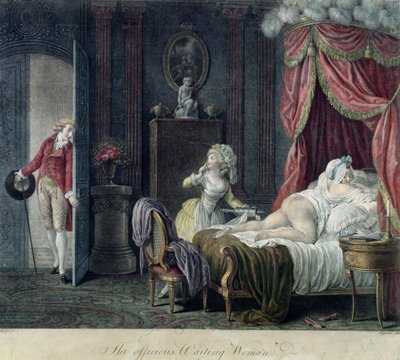 La Donna in Attesa Premurosa, inciso da Chaponnier da English School