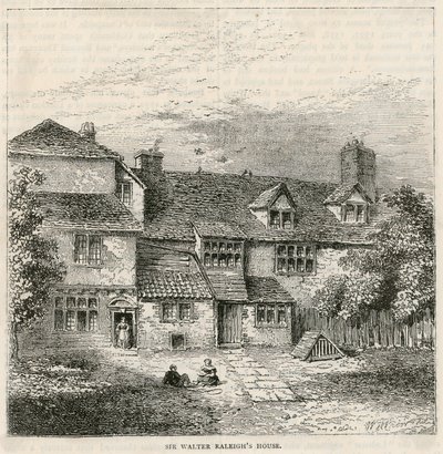 Il Vecchio Pied Bull (retro), casa di Sir Walter Raleigh da English School