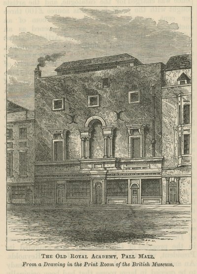 La vecchia Royal Academy in Pall Mall da English School