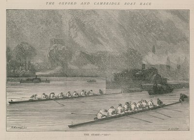 La gara di canottaggio Oxford e Cambridge da English School
