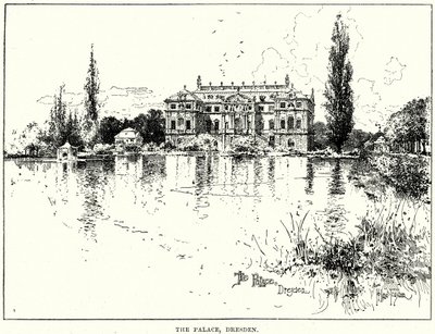 Il Palazzo, Dresda (incisione) da English School