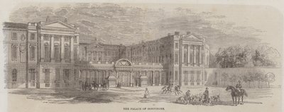 Il palazzo di Compiegne (incisione) da English School