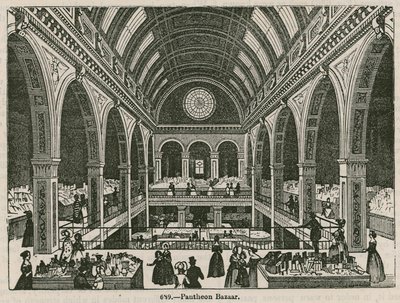 Il Bazaar del Pantheon, Oxford Street, Londra da English School