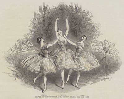 Il "Pas de Trois des Graces," al Teatro di Sua Maestà da English School