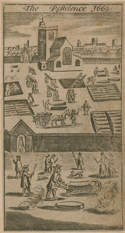 La pestilenza 1665 da English School