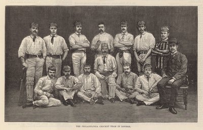 La squadra di cricket di Filadelfia a Londra da English School