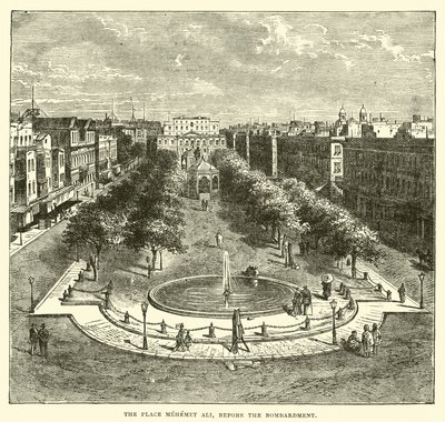 Piazza Mehemet Ali, prima del bombardamento da English School