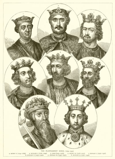 I re Plantageneti (1154-1399) da English School
