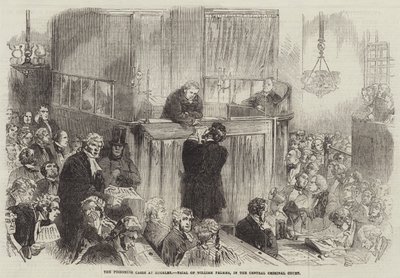 I casi di avvelenamento a Rugeley, processo di William Palmer, alla Corte Criminale Centrale da English School