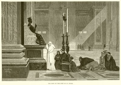 Il Papa ai Piedi di San Pietro da English School