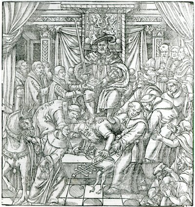 Il Papa soppresso da Re Enrico VIII, 1534 da English School