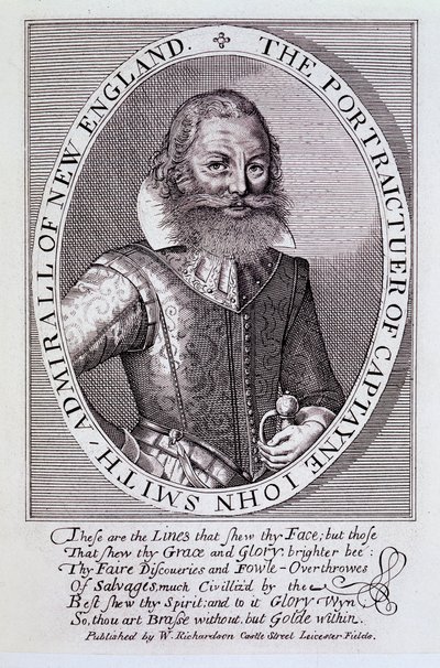 Ritratto del Capitano John Smith, Ammiraglio del New England da English School