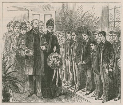 Il Principe e la Principessa del Galles aprono il Working Lads Institute, Whitechapel da English School