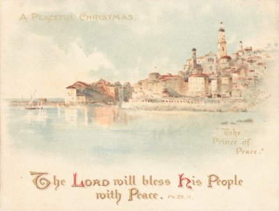 Il Principe della Pace, cartolina di Natale da English School