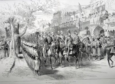 Il Principe di Galles a Delhi: il Chandry Chowk da English School