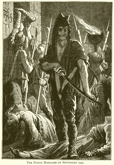 Il massacro delle prigioni del settembre 1792 da English School