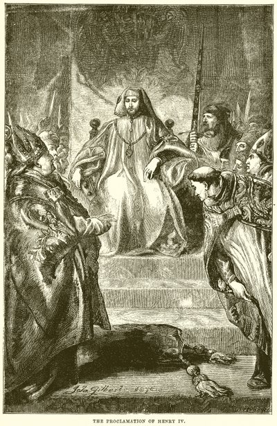 La Proclamazione di Enrico IV da English School