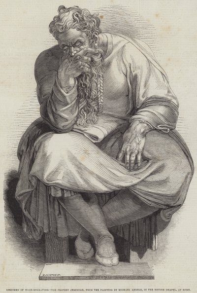 Il profeta Geremia (dettaglio) da English School